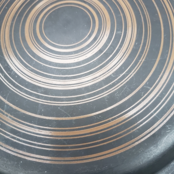 (2) Vintage Pyrex Terra Matte Black & Brown Scrolled Pattern Replacement Lids - Picture 10 of 13